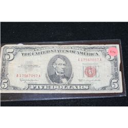 1963 United States Note $5, Red Seal