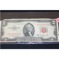 1953-B United States Note $2, Red Seal