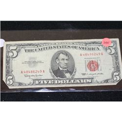 1963 United States Note $5, Red Seal