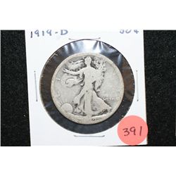 1919-D Walking Liberty Half Dollar