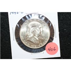 1948-D Ben Franklin Half Dollar