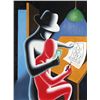 Image 1 : Mark Kostabi, To Tell the Truth, Oil Painting