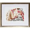Image 1 : Philip Pearlstein, Model in Kimono on Plastic Chair, Lithograph
