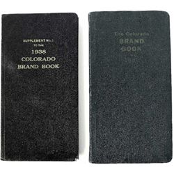 Collection of 2 1938 Colorado brand books the second a supplement to number one. Both remain in fine