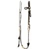 Image 1 : Early Horsehair bridle with silver overlay port bit and long matching reins. Overall good condition,
