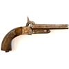 Image 1 : Antique double barrel pinfire pistol approx. 64 cal. unmarked, folding triggers and 5" barrels. Func