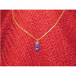 Blue Swarovski Crystal Pendant