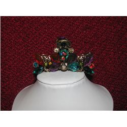 Hair Clip Metal with Crystal Gem