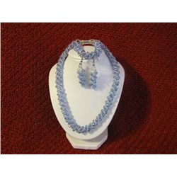 4 Piece Crystal Jewelry Set