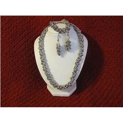 4 Piece Crystal Jewelry Set