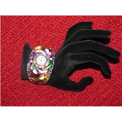 Crystal Metal Watch Bracelet