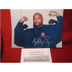 Boxer Jeff Pegues Autograph fought Ray Mercer