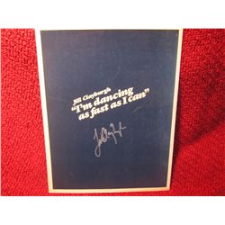 Actress Jill Clayburgh "I'am Dancing as fast as I can" Autograph