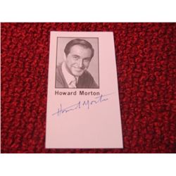 Actor Howard Morton "The Munsters TV Series" Autograph