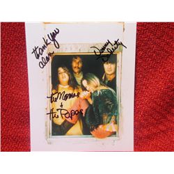 Denny Doherty signed Mamas and the Papas