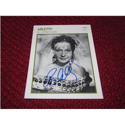 French Actress "Arletty" Fashion Model Autograph