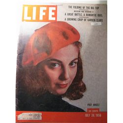 Vintage July 1956 Life Magazine; Cover: Pier Angeli