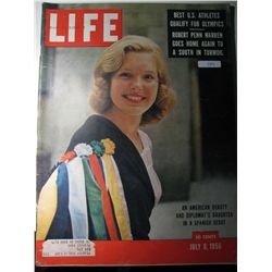 Vintage July 1956 Life Magazine; Cover: An American Beauty and Diplomat's Daughter in a Spanish Debu