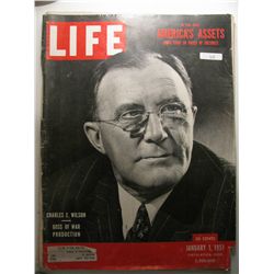 January 1, 1951 Life Magazine; Sen. Charlie Wilson, Marilyn Monroe