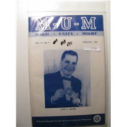 Febraury 1964 Magic Unity Might Magazine
