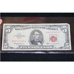 1963 United States Note $5, Red Seal