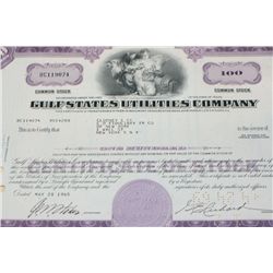 Gulf States Utilities Co. Stock Certificate Dated 1965