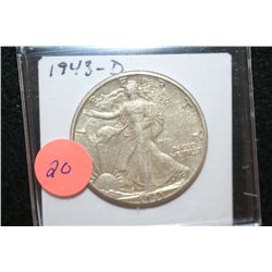 1943-D Walking Liberty Half Dollar