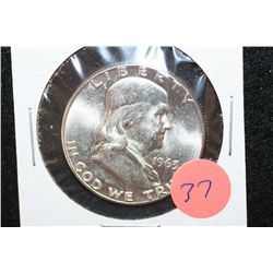 1963 Ben Franklin Half Dollar, UNC