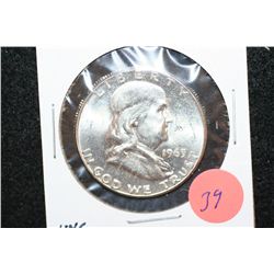 1963 Ben Franklin Half Dollar, UNC