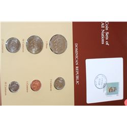 Dominican Republic; Coin Sets of All Nations W/Stamp Dated 1984