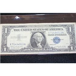 1957-B US Silver Certificate $1, Blue Seal