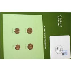 Republic of Estonia; Coin Sets of All Nations W/Stamp Dated 1993