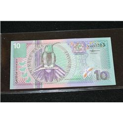 2000 Van Suriname Tien Gulden Foreign Bank Note