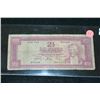 Image 1 : 1930 Turkish 2 1/2 Turk Lirasi Foreign Bank Note