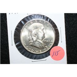 1948-D Ben Franklin Half Dollar