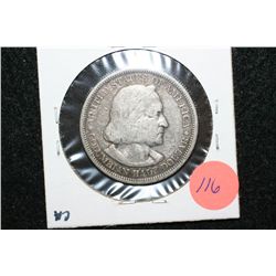 1893 US Columbian Commerative Half Dollar, Columbian Expo.