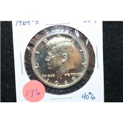 1969-S Kennedy Half Dollar, 40% Silver