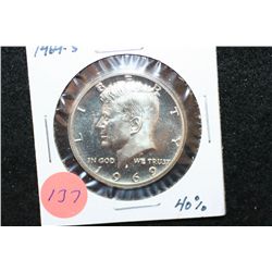 1969-S Kennedy Half Dollar, 40% Silver