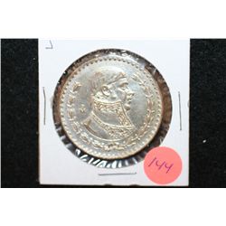 1961 Mexico Un Peso Foreign Coin