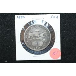 1893 US Columbian Commerative Half Dollar, Columbian Expo.