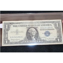 1957-B US Silver Certificate $1, Blue Seal