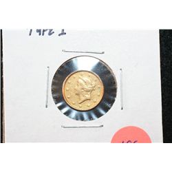 1853 Liberty $1 Gold Coin, Type I, Clean