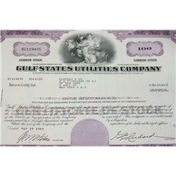 Gulf States Utilities Co. Stock Certificate Dated 1965