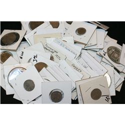 Grab Bag of US & Foreign Coins, Tokens, Various Dates & Conditions, Lot of 65