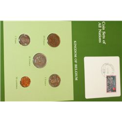 Kingdom of Belgium; Coin Sets of All Nations W/Stamp Dated 1983