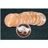 Image 1 : 2011 Buffalo Copper Round, .999 Fine 1 Oz., Lot of 10