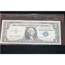 1957-A US Silver Certificate $1, Blue Seal