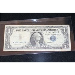 1957-A US Silver Certificate $1, Blue Seal