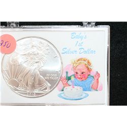 2010 Silver Eagle $1, "Baby's 1st Silver Dollar"