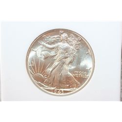 1943 Walking Liberty Half Dollar, PCI Graded MS65